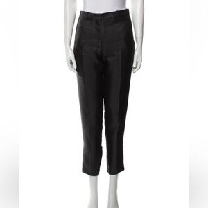 CELINE PHOEBE PHILO - silk black pants - size M / 6 / 38